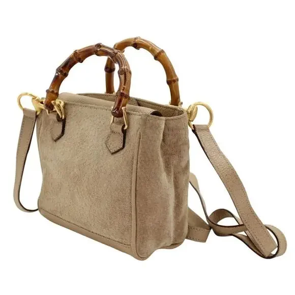 Gucci Mini Micro Bamboo Suede Cross Body Bag GG-B0509P-0004 - Picture 4 of 11